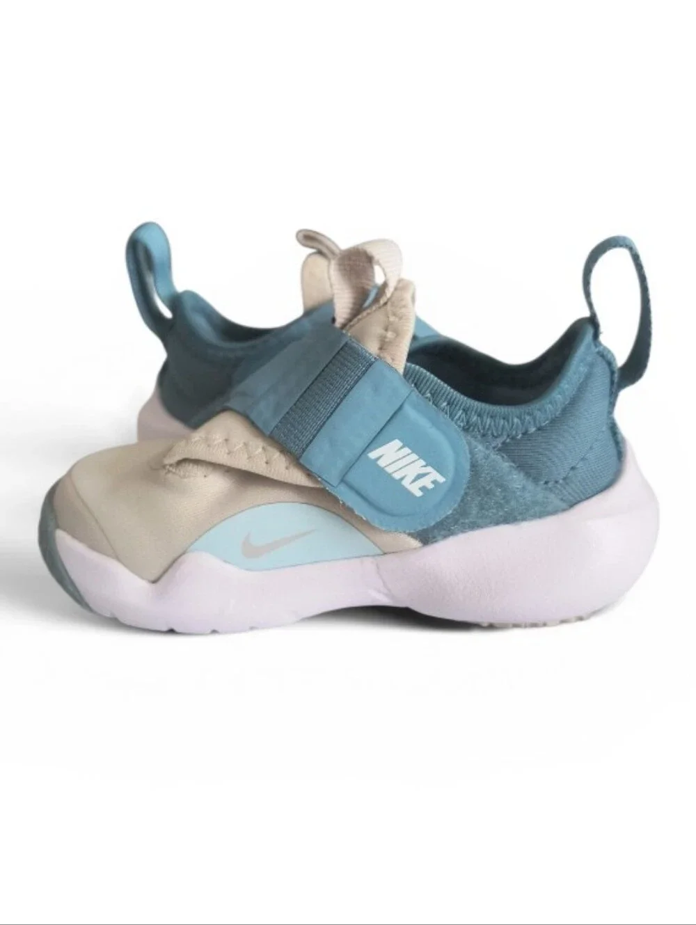 Nike Flex Advance TD Light Bone & Glacier Blue Infant Sneakers Size 4C
